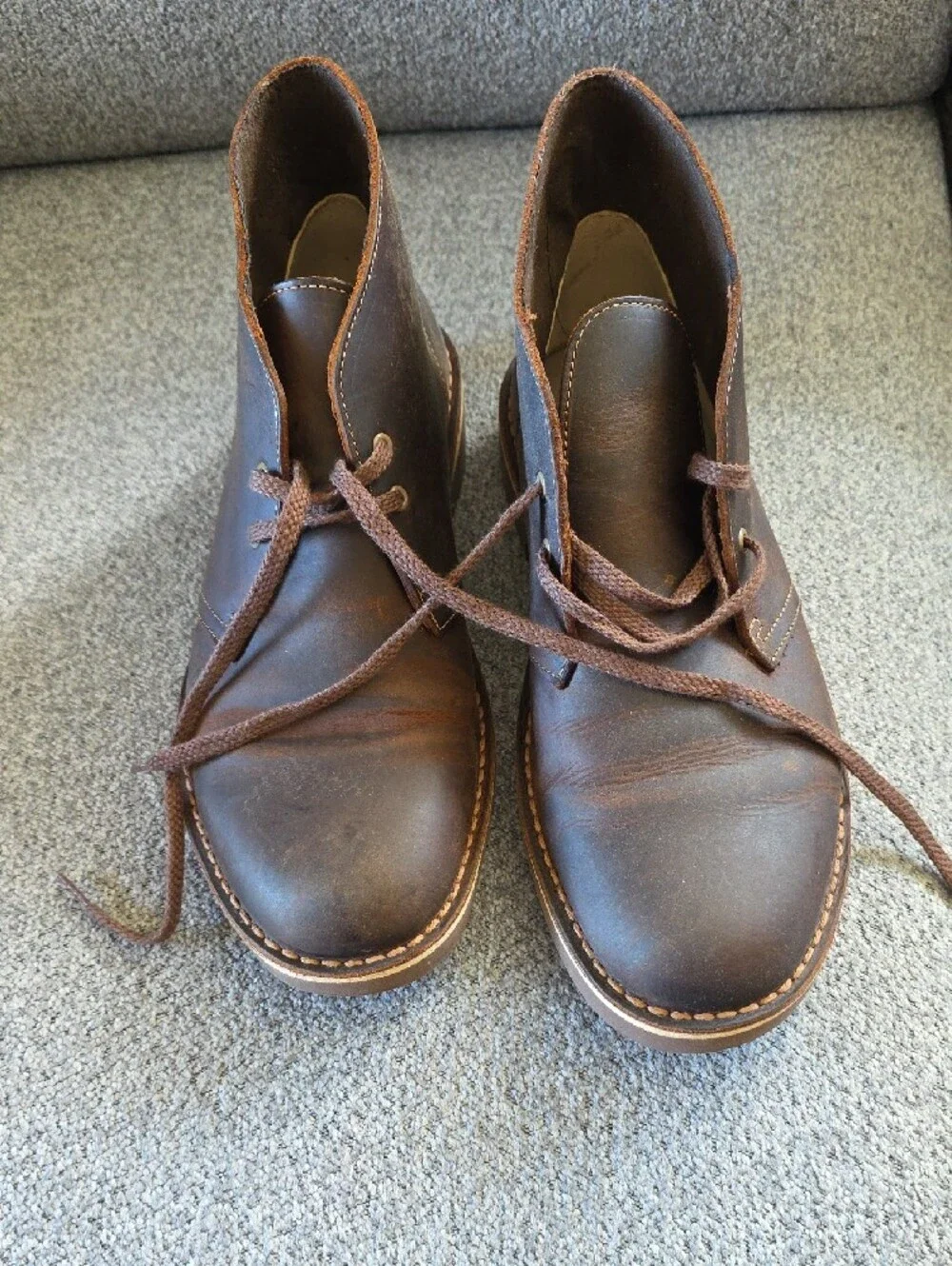 Clarks Men’s Brown Leather Chukka Boots